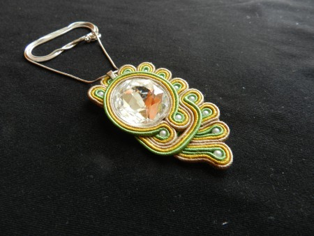 Ciondolo "Ala di angelo" con cristalli Swarovski